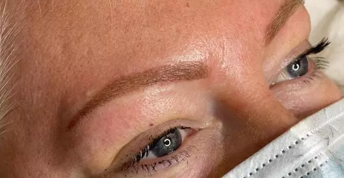 semi-permanent eybrows after