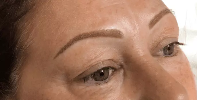 semi-permanent eybrows after