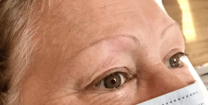 semi-permanent eybrows before