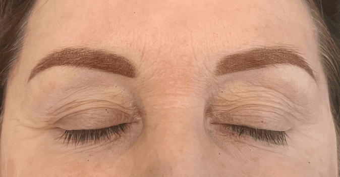 semi-permanent eybrows after